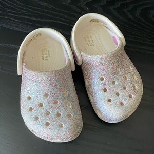 GlitterToddler Crocs- Size 5